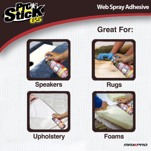 <center>Pro Stick® 65 <br>Multi Purpose Spray Adhesive</br></center> - Image 3