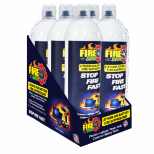 <center>Fire Gone® <br>6 Can Display Lithium-Ion Fire Suppressant</center>